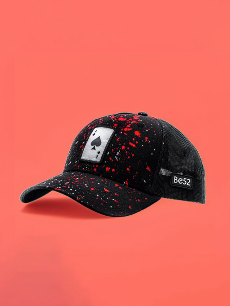 Be52 Be52 Ace splash baseball kapa premium črna/rdeča-bela