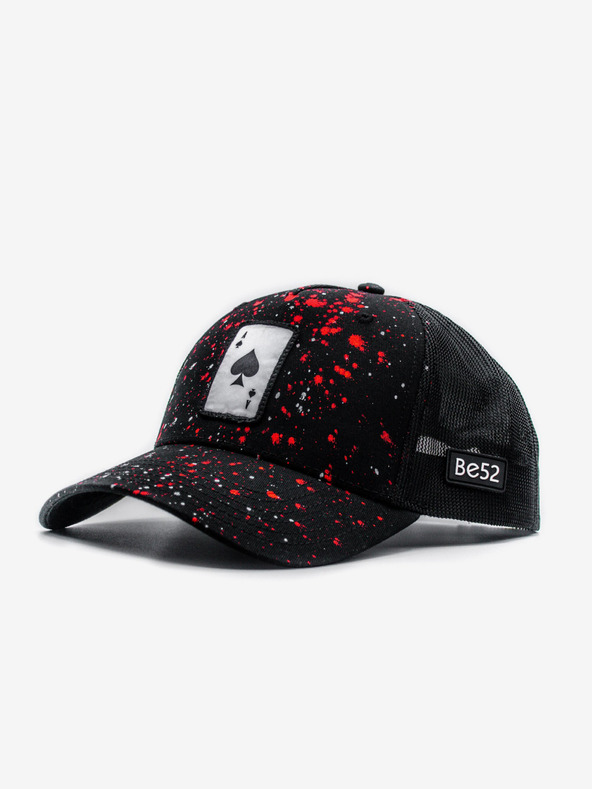 Be52 Be52 Ace splash baseball kapa premium črna/rdeča-bela
