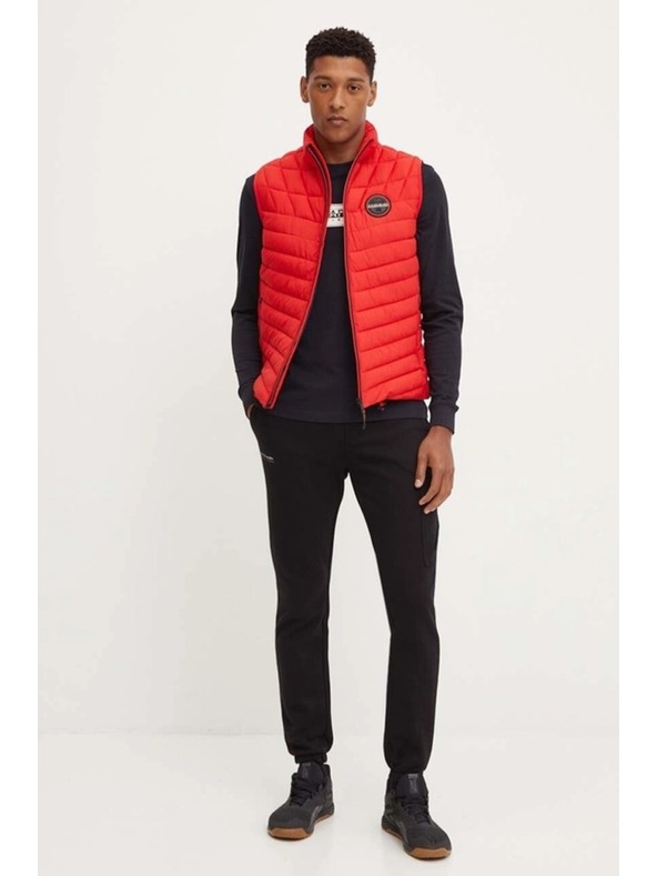 Napapijri Moške črne trenirka hlače Napapijri M-Badge Cargo