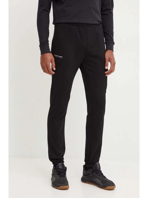 Napapijri Moške črne trenirka hlače Napapijri M-Badge Cargo