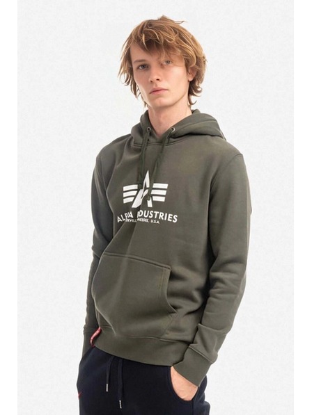 Alpha Industries Moška zelena jopica Alpha Industries Basic hoodie Dark Olive