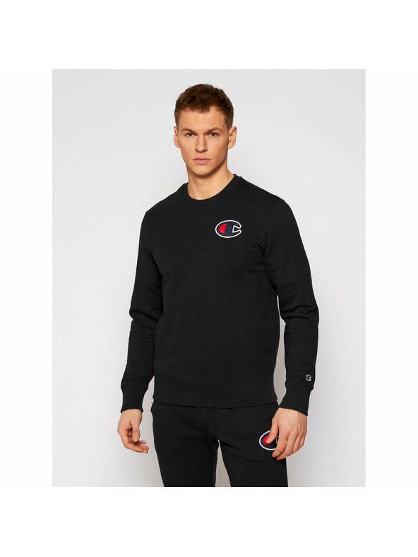 Champion Moška črna jopica z logotipom Champion