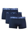 Emporio Armani Komplet treh kosov temno modrih boksaric Emporio Armani Underwear 40035 Marine 3-Pack