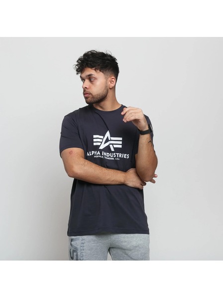 Alpha Industries Moško temno modro majico Alpha Industries Basic T Navy