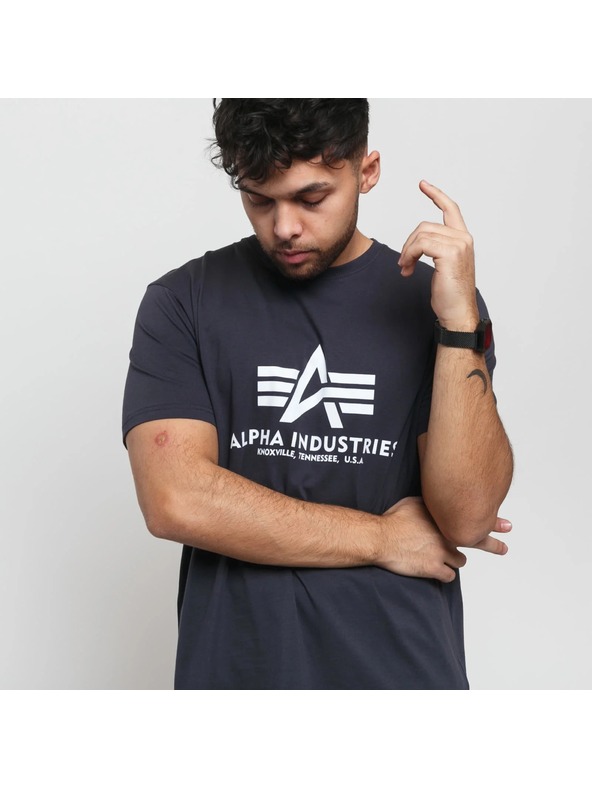 Alpha Industries Moško temno modro majico Alpha Industries Basic T Navy
