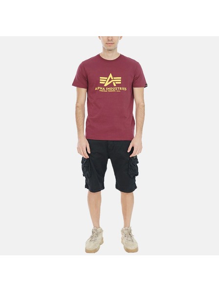 Alpha Industries Moško rdečo osnovno majico Alpha Industries