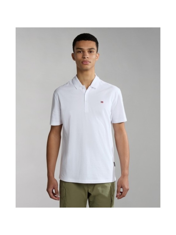 Napapijri Bela moška polo majica 0021 Napapijri