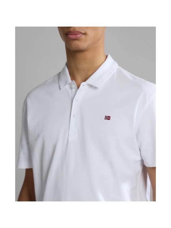 Napapijri Bela moška polo majica 0021 Napapijri