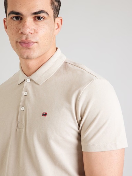 Napapijri Béžasta moška polo majica g1x1 Napapijri