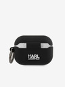 Karl Lagerfeld Rue St Guillaume silikonski etui za Airpods Pro Black Karl Lagerfeld