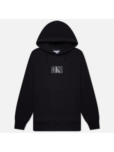 Calvin Klein Ženska črna jakna s kapuco Calvin Klein Hooded Collar