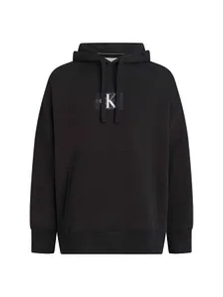 Calvin Klein Ženska črna jakna s kapuco Calvin Klein Hooded Collar