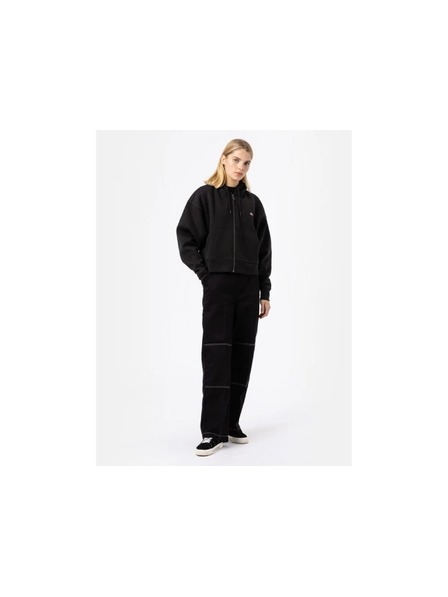 Dickies Ženska črna jakna z zadrgo Dickies Oakport zip Hoodie