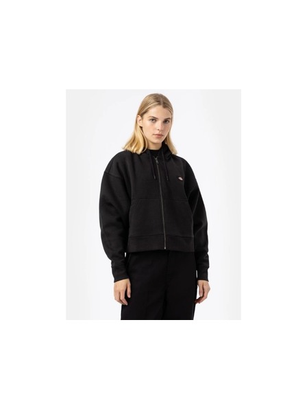 Dickies Ženska črna jakna z zadrgo Dickies Oakport zip Hoodie
