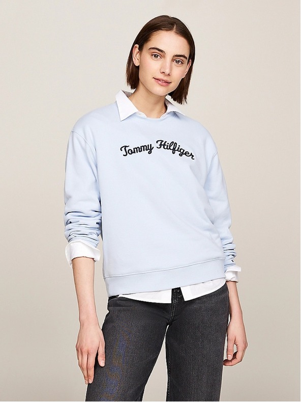 Tommy Hilfiger Ženska svetlo modra vintage jopica Tommy Hilfiger