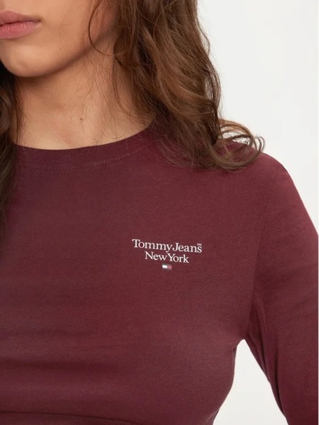 Tommy Jeans Ženska bordo majica Tommy Jeans Deep Rouge