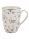 Casa de Engel Keramična skodelica 300ml - sivi cvetovi, 6/36