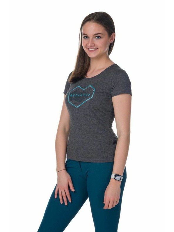 Kilpi Temno sivi ženski majici s potiskom Kilpi Garove