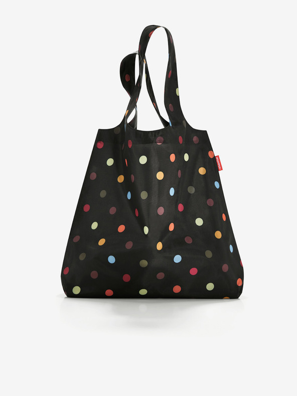 Reisenthel Črna pikčasta nakupovalna torba Reisenthel Mini Maxi Shopper