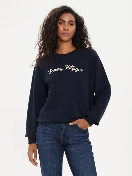 Tommy Hilfiger Ženska temno modra vintage jopica Tommy Hilfiger