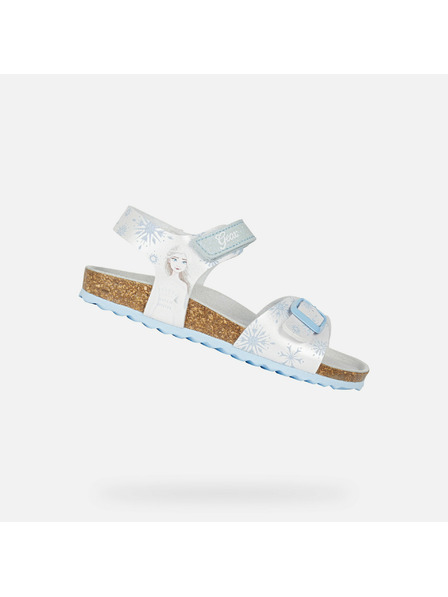 Geox Bele dekliške sandale Geox Adriel