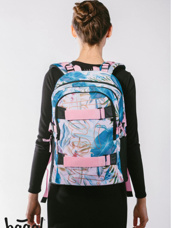 BAAGL  BAAGL 3 SET Skate Leafs: nahrbtnik, svinčnik, torba BAAGL