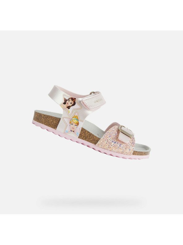 Geox Svetlo rožnati dekliški sandali Geox Adriel