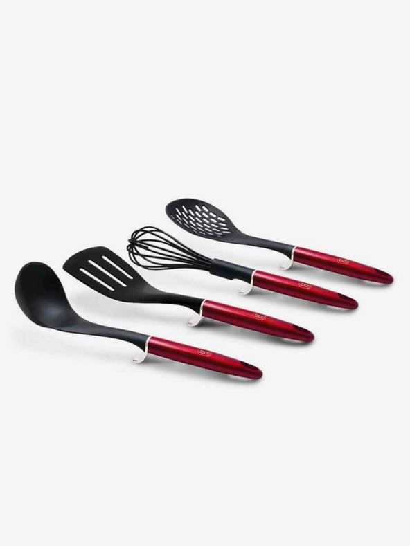 Berlingerhaus Kuhinjski pripomoček komplet 4 kosi Burgundy Metallic Line BERLINGERHAUS