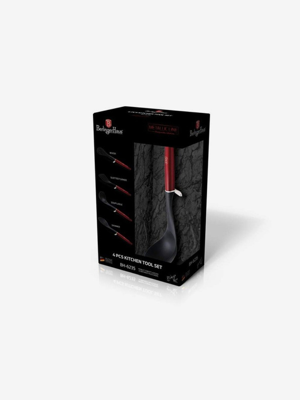 Berlingerhaus Kuhinjski pripomoček komplet 4 kosi Burgundy Metallic Line BERLINGERHAUS