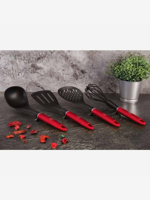 Berlingerhaus Kuhinjski pripomoček komplet 4 kosi Burgundy Metallic Line BERLINGERHAUS