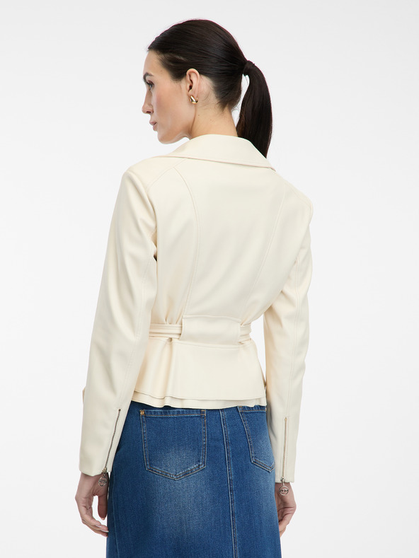 Orsay Kremna ženska usnjena jakna ORSAY