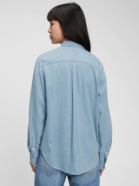 GAP Modra ženska srajca perfect shirt