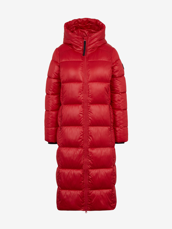 Sam 73 Rdeč ženski prešiti plašč s kapuco SAM 73 Anna