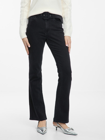 Orsay Črne ženske bootcut kavbojke ORSAY