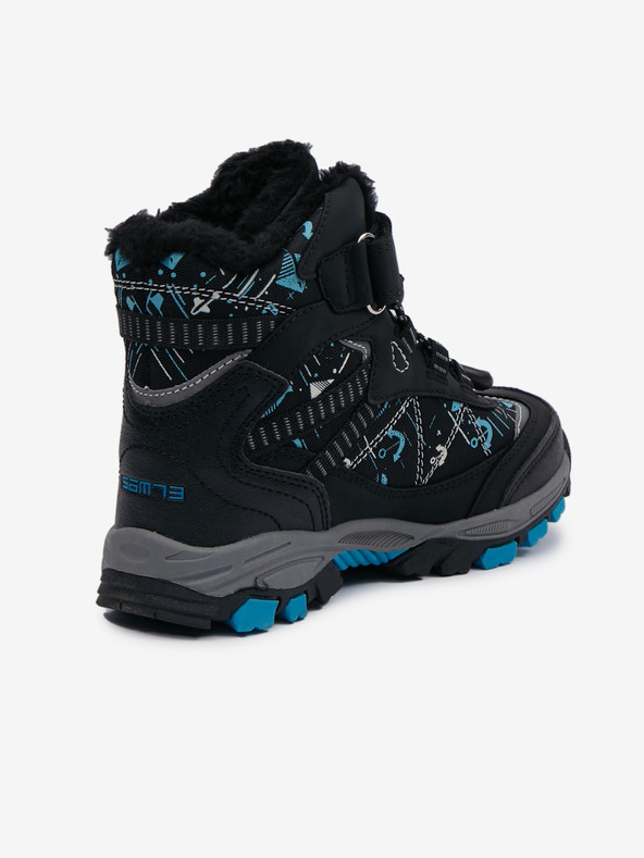 Sam 73 Modri in črni deški zimski gležnjarji z vzorcem SAM 73 Stigg