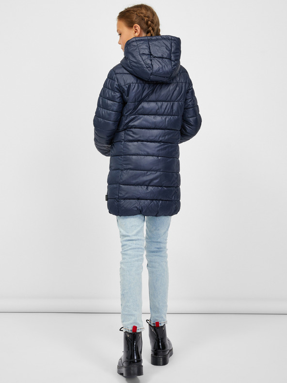 Sam 73 Temno modri otroški prešiti plašč s kapuco SAM 73 Nadine