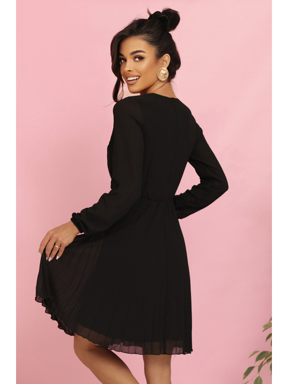 numoco Naguban ISABELLE  obleka z dolgimi rokavi in izrezom