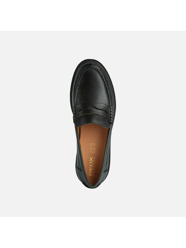 Geox Črni ženski mokasini Geox Spherica EC-1