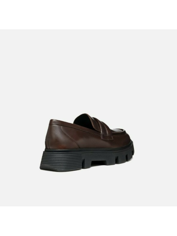 Geox Temno rjavi ženski mokasini Geox Vilde