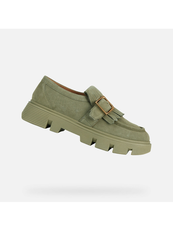 Geox Svetlo zeleni ženski mokasini Geox Vilde