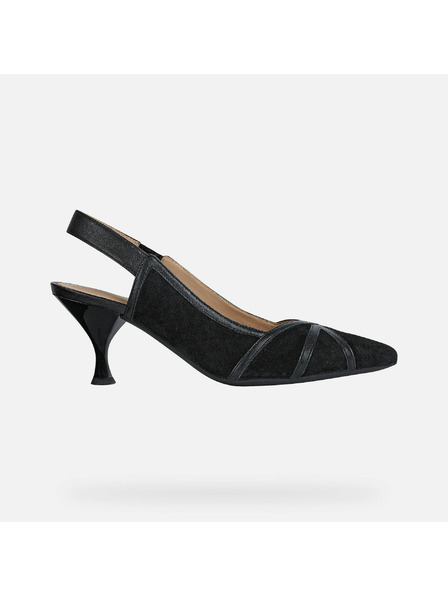 Geox Črne ženske salonarji Geox Elisangel Mid