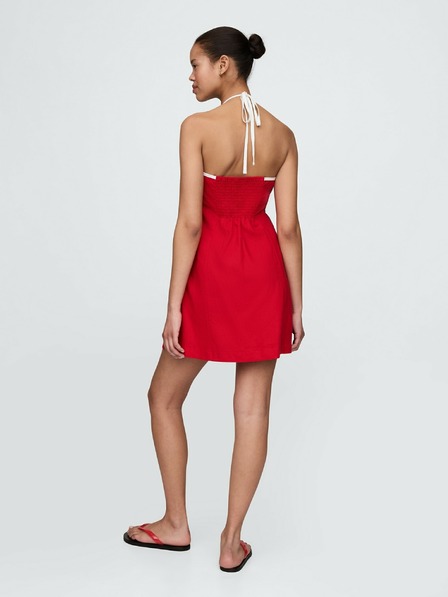 GAP Lanene mini obleke Americana GAP
