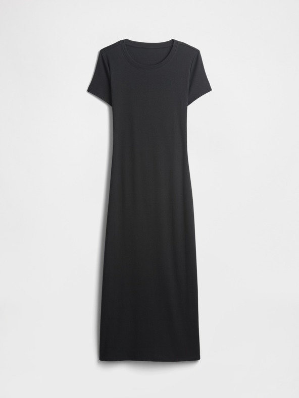 GAP Pletene midi obleke z izrezi GAP