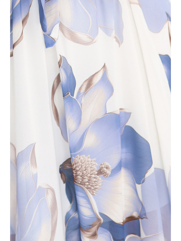 numoco Romantične obleke s preklenjenim izrezom in lahkotnimi rokavi