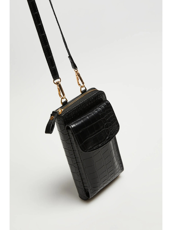 Moodo Črn torbica za telefon čez ramo