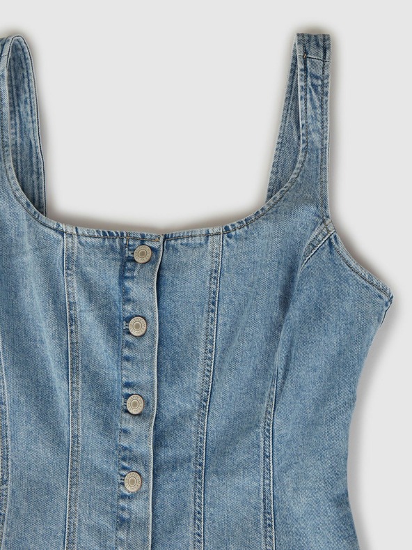 GAP Džins maxi obleke GAP