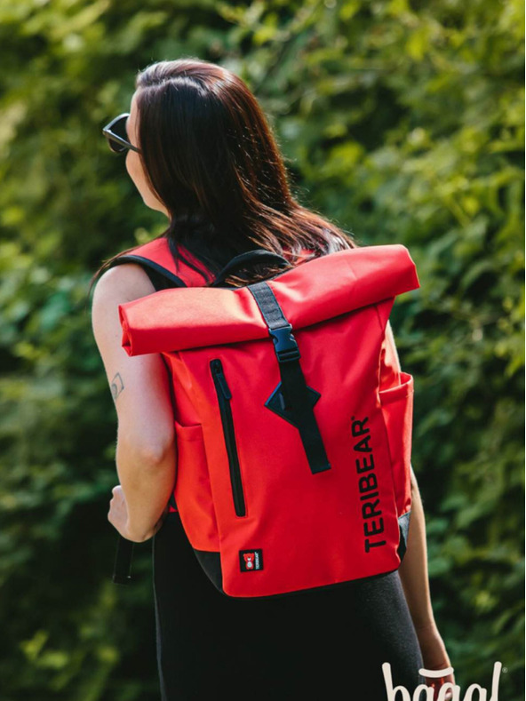 BAAGL  Rdeči ovitek nahrbtnik teribear rdeči Baagl