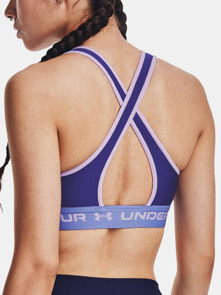 Under Armour Ženska nedrčka Under Armour UA Crossback Mid Bra-BLU
