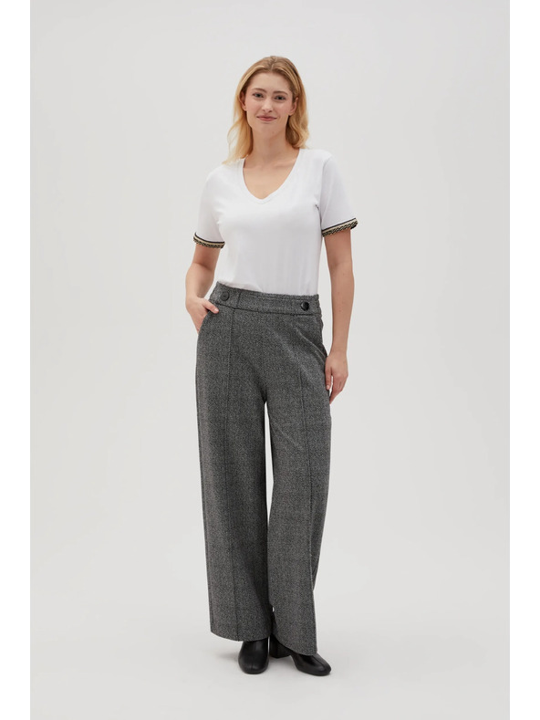 Moodo Belo osnovno majico z V-izrezom