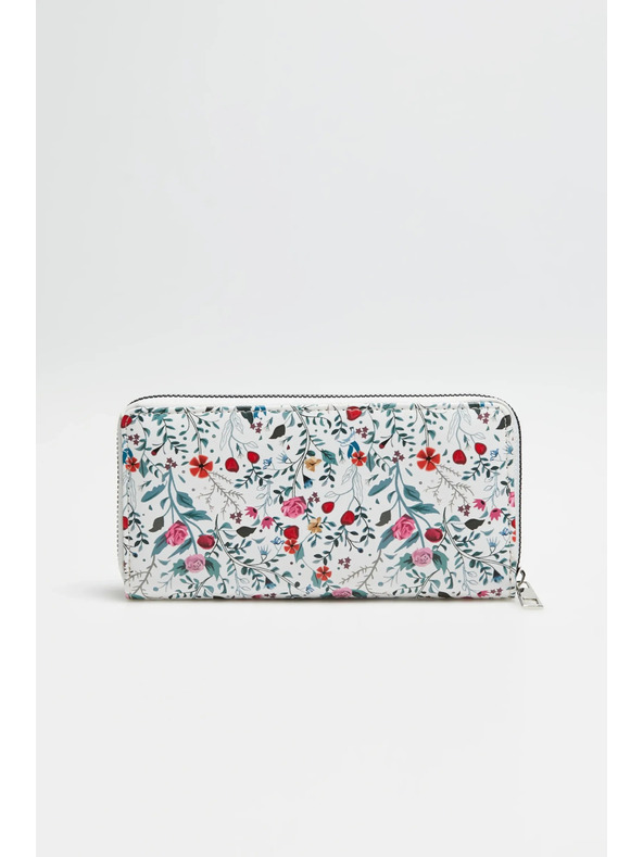 Moodo Bela vzorčasta denarnica